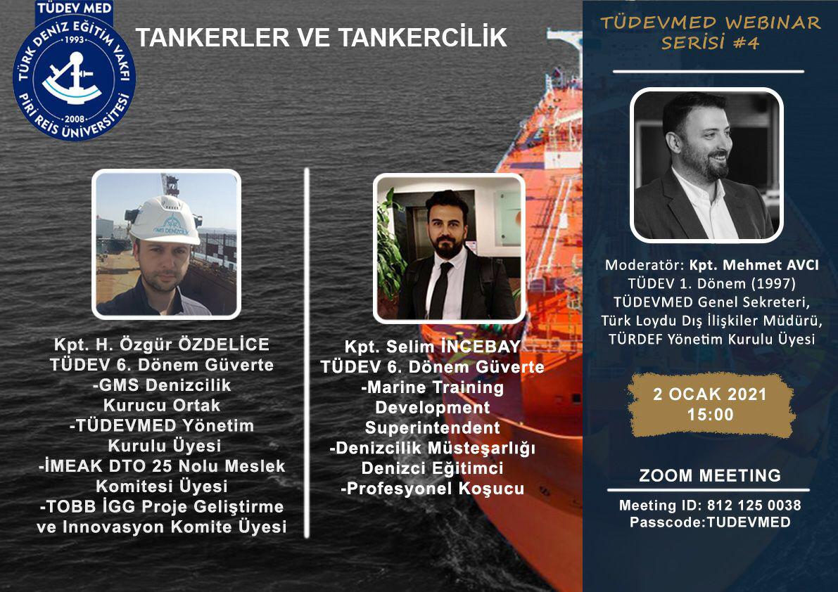 TÜDEVMED Tankerler ve Tankercilik Webinarı Düzenledi